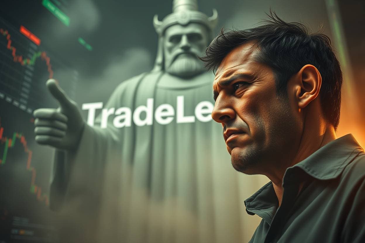 Trader analyzing charts